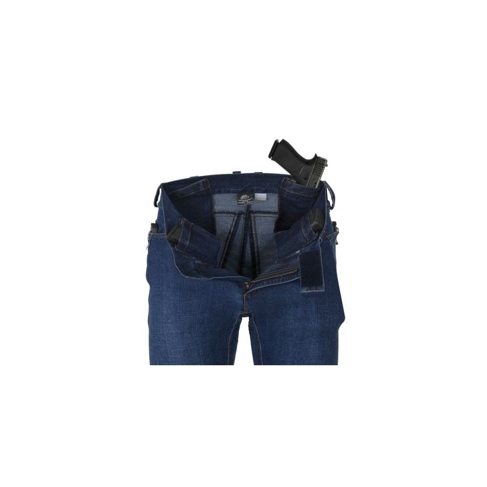 Kalhoty COVERT TACTICAL PANTS® - Denim Mid - Vintage Worn Blue - Helikon-Tex®