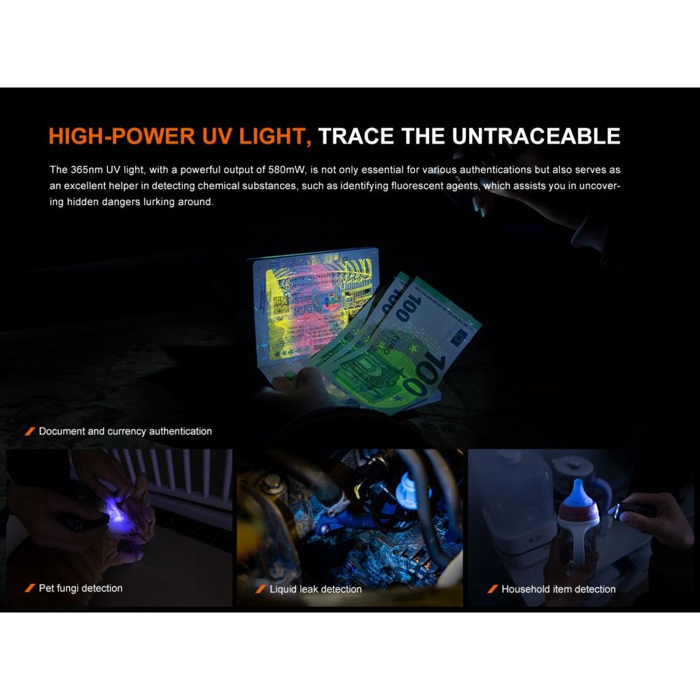 Nabíjecí svítilna E06R - šedá - Fenix